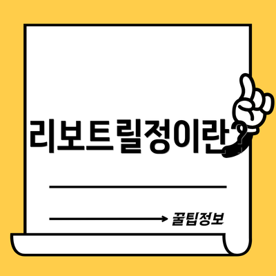 리보트릴정이란?