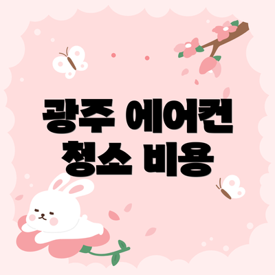 광주 에어컨 청소 비용