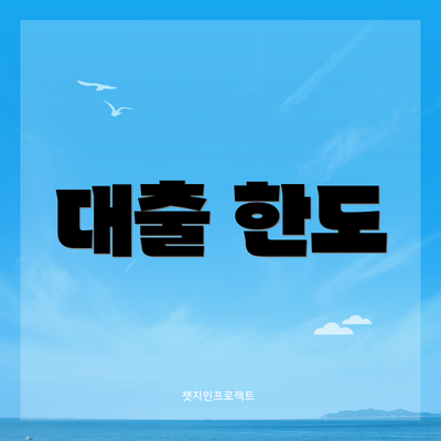 대출 한도