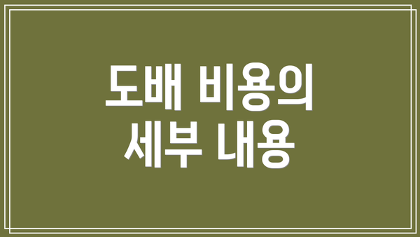 도배 비용의 세부 내용