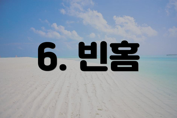 6. 빈홈